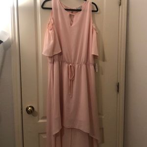 Plus size Belle + Sky hi to low maxi dress.